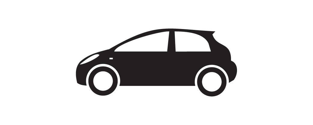 Premium hatchback plan icon
